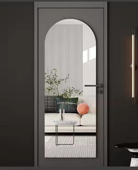 Frameless Arched Full Length Mirror